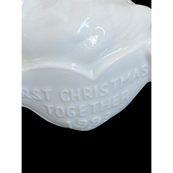 Lladro Ornament Figurine Love Birds “First Christmas Together 1993”Signed No Box - Picture 2 of 8